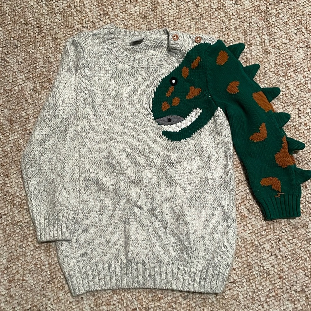 Dino sleeve sweater